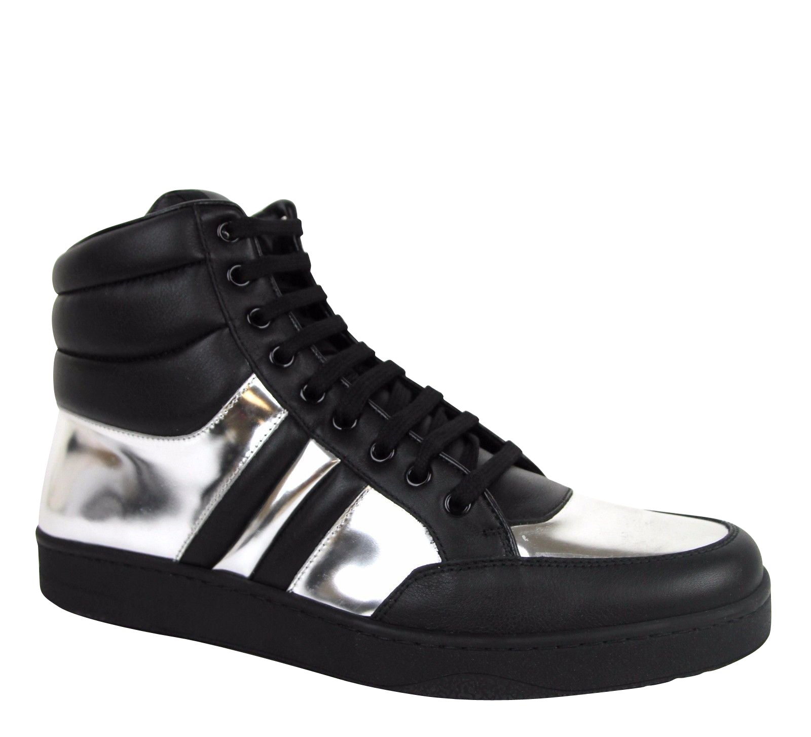Gucci Mens High top Contrast Padded Leather Sneaker