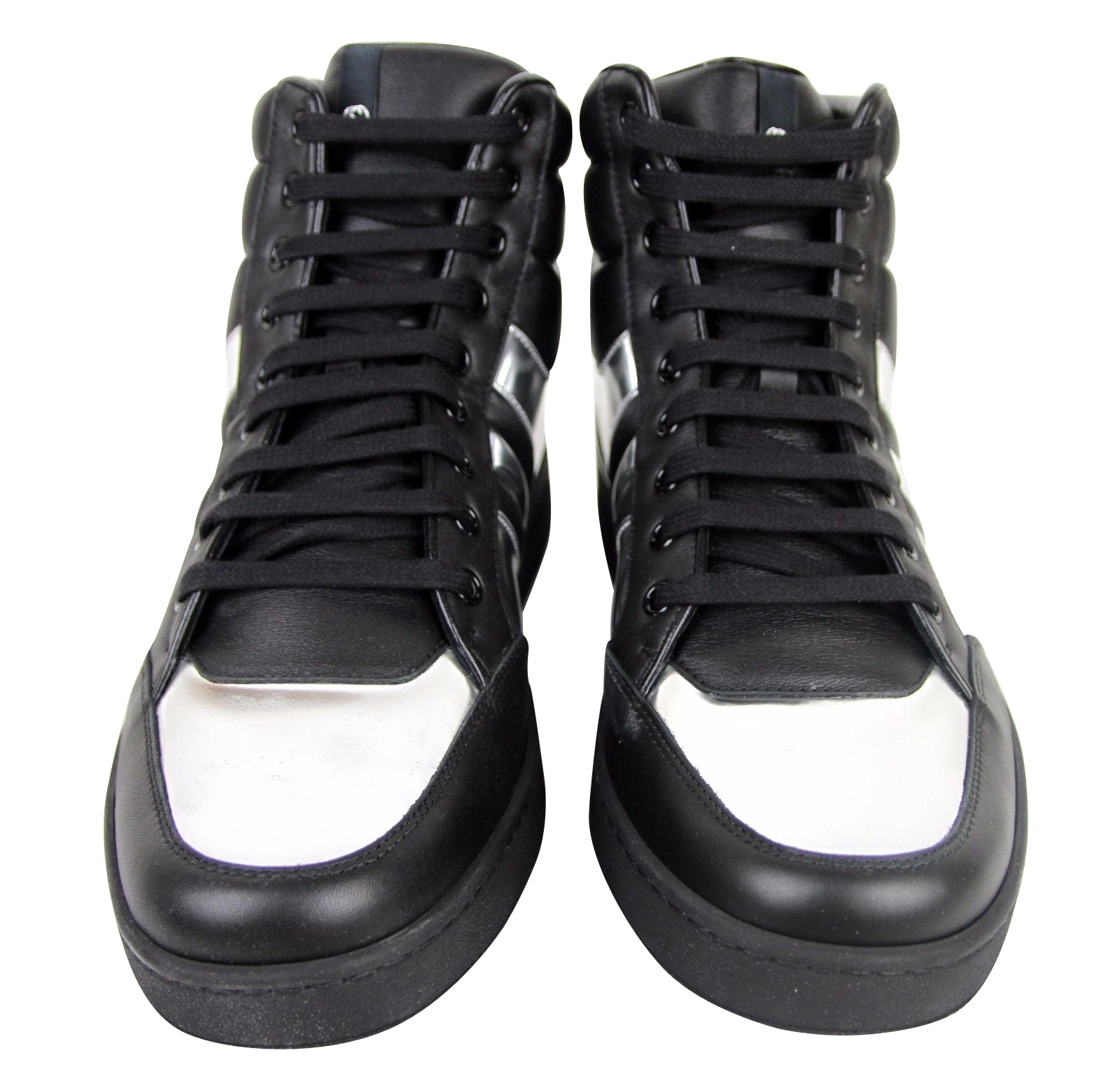 Gucci Mens High top Contrast Padded Leather Sneaker