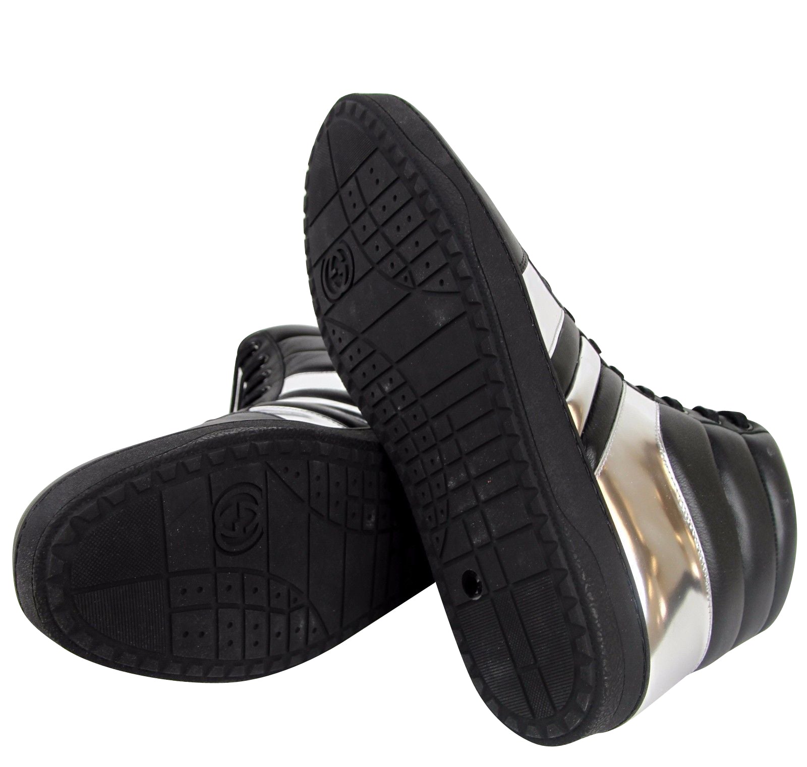 Gucci Mens High top Contrast Padded Leather Sneaker