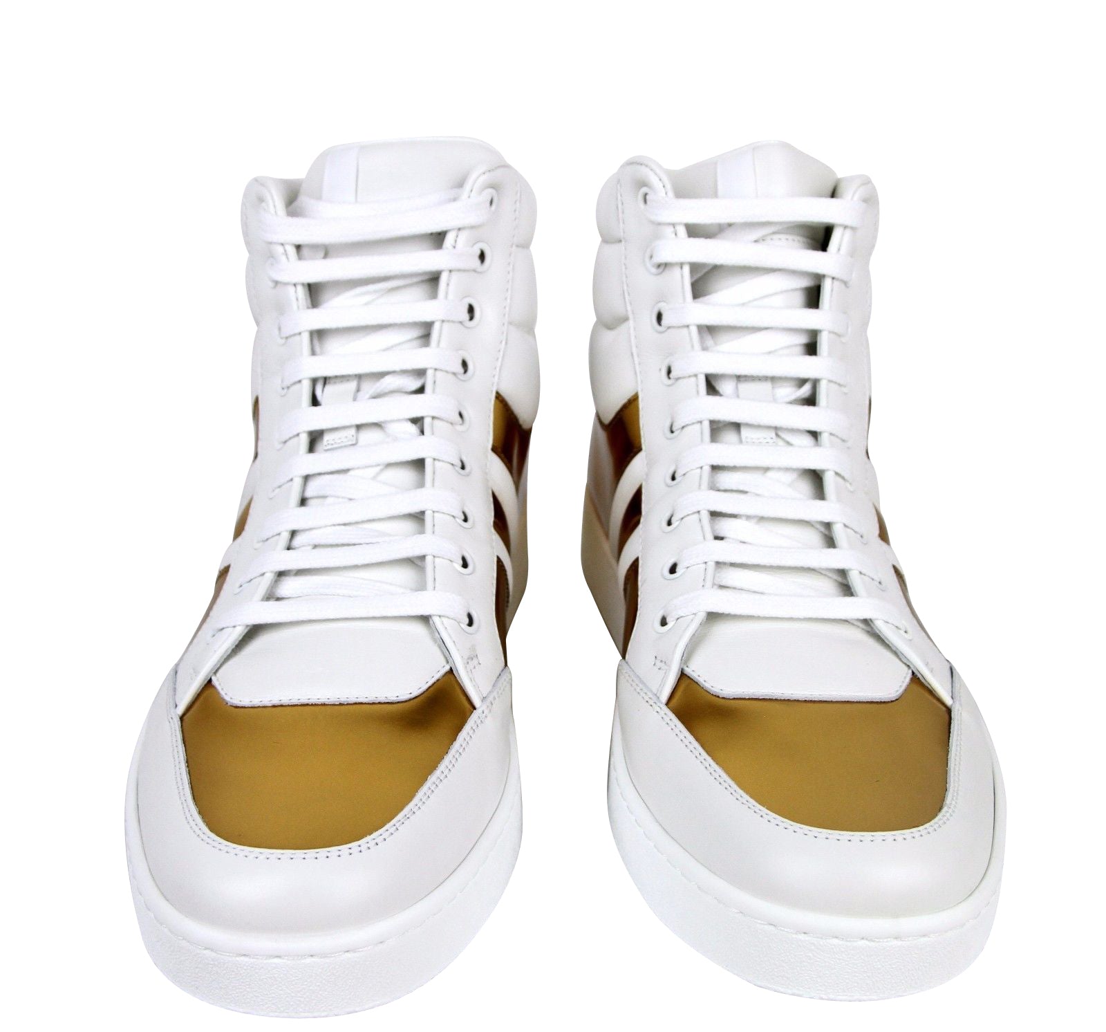 Gucci Mens High top Contrast Padded Leather Sneaker