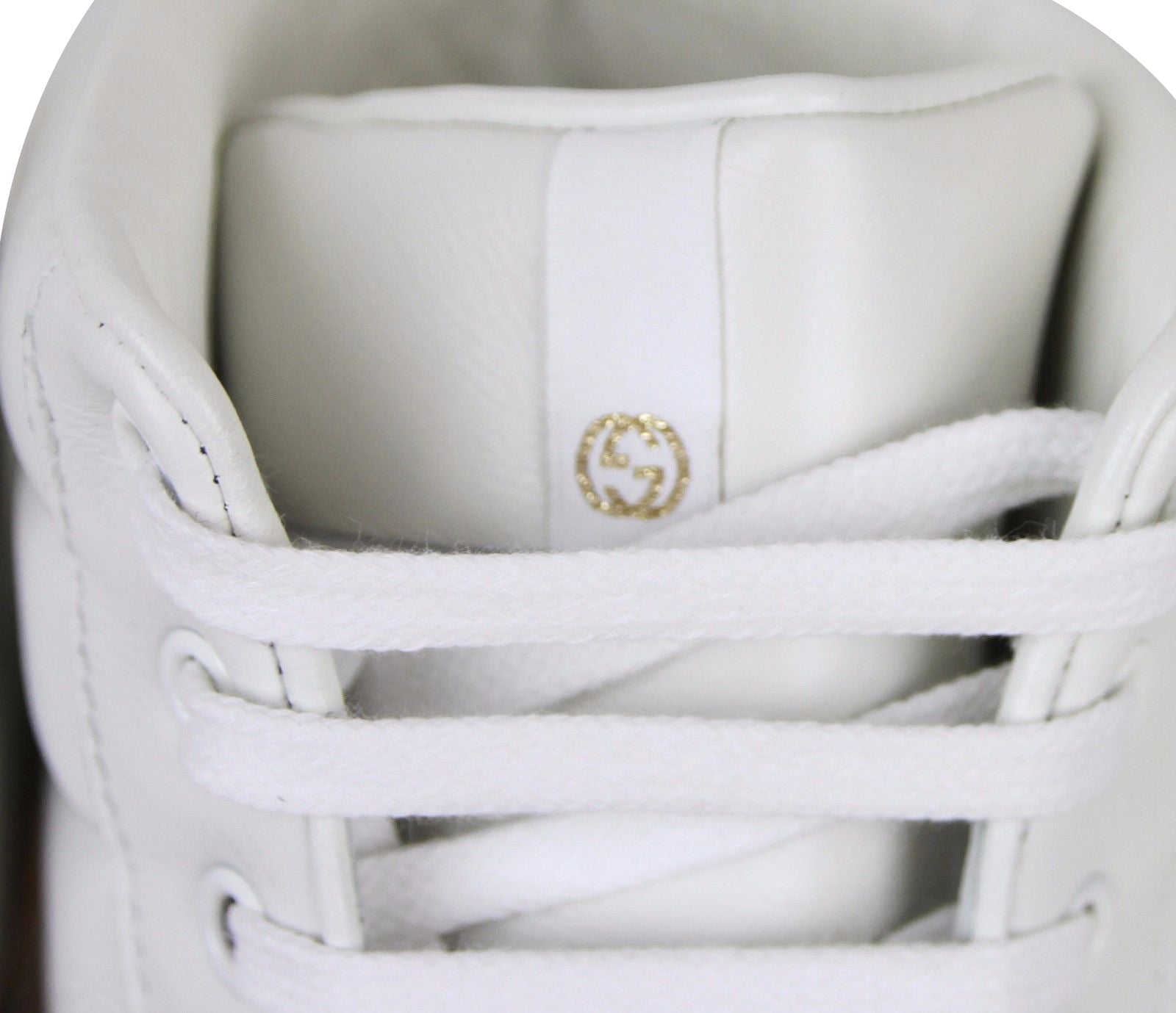 Gucci Mens High top Contrast Padded Leather Sneaker