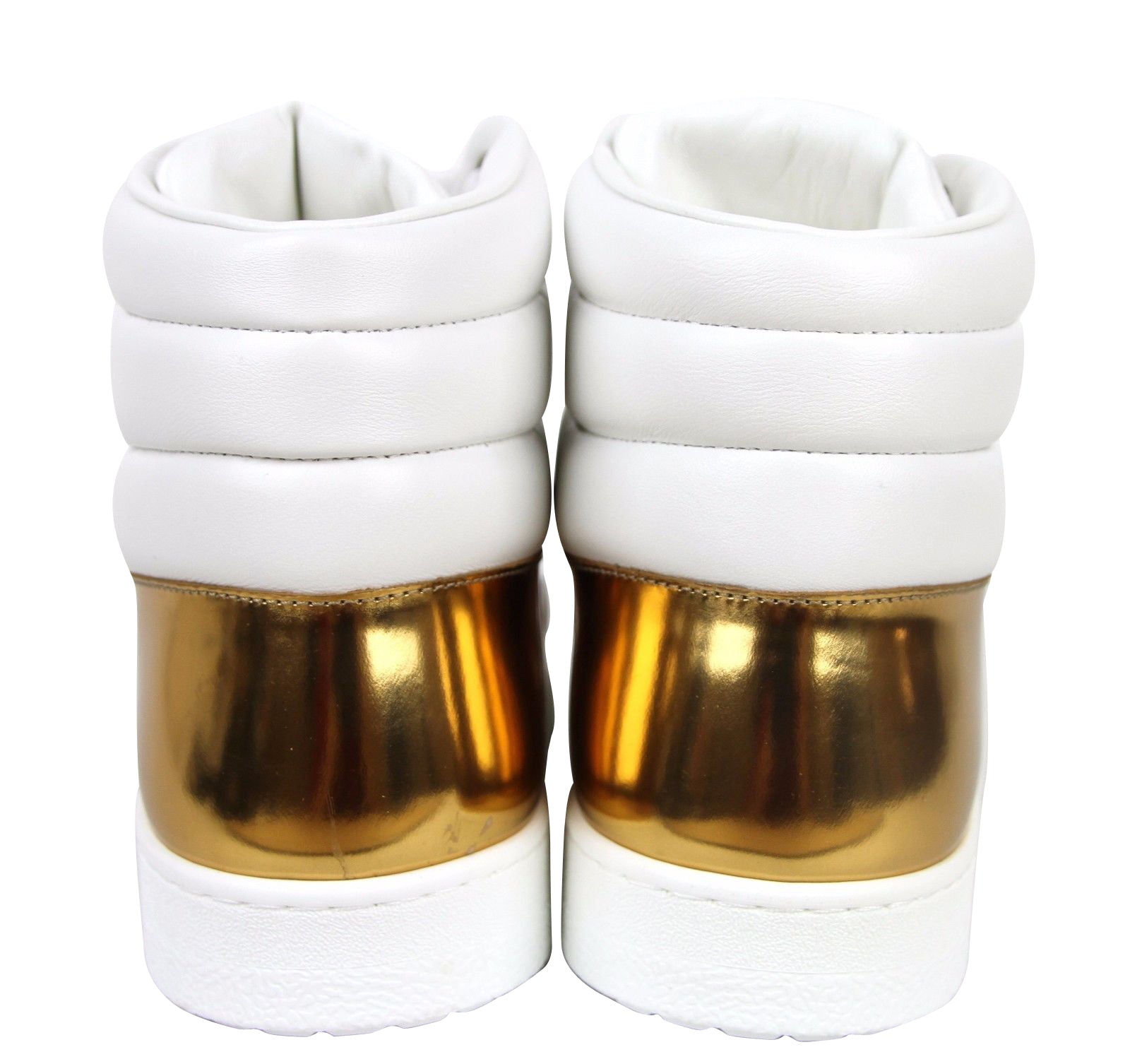 Gucci Mens High top Contrast Padded Leather Sneaker