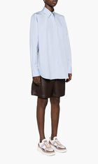 CHIFFON BACK OVERSIZED SHIRT
