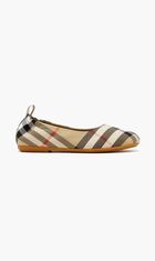 Check Nylon ballerinas