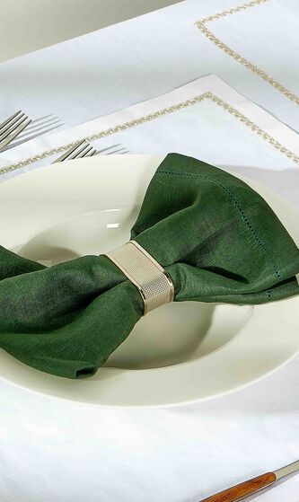 Feliz Napkin Dark Green