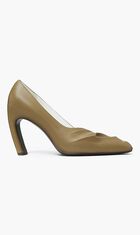 SCULPTED PEEP TOE PUMP 90MM