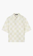 INFORMAL SHIRT DOUBLE DUCHESSE SILK MIXED CONTRAST FABRIC