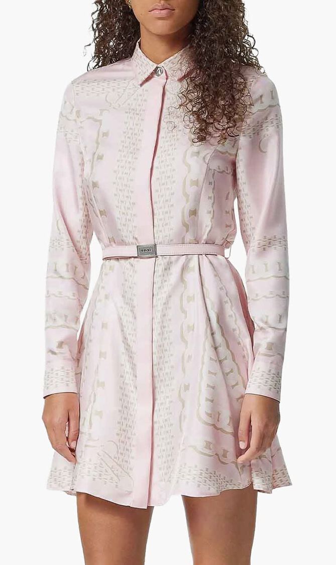 DRESS VERSACE TREASURE FOULARD ON SILK TWILL
