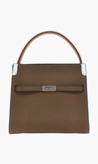 Lee Radziwill Pebbled Small Double Bag