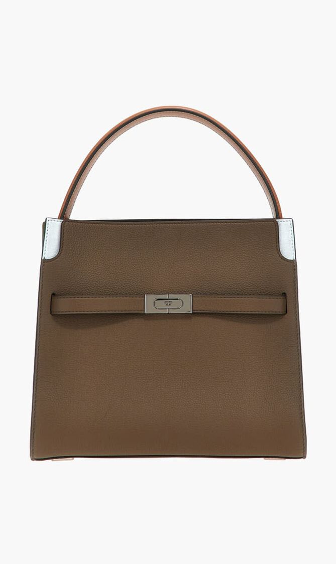 Lee Radziwill Pebbled Small Double Bag