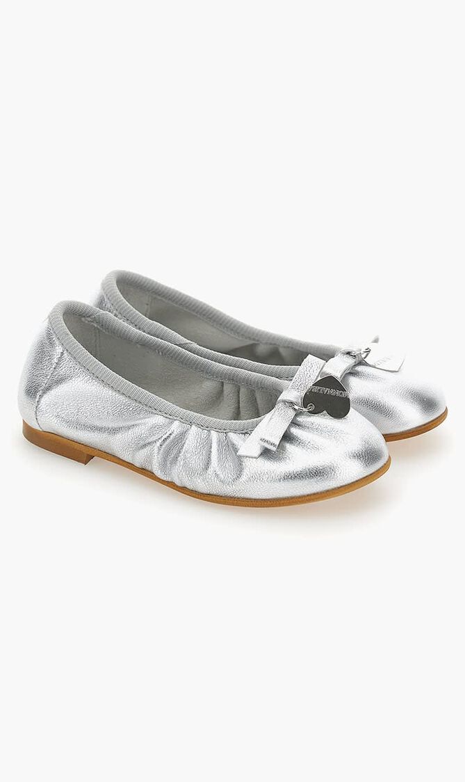 Laminated Leather Flats