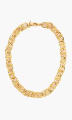 KJY 18" GOLD KNOTTED CHAIN NECKLACE W LOBSTER CLAW CLASP