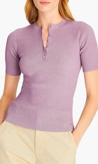 Viscose Ribbed Henley