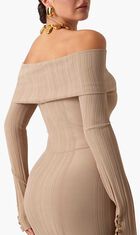Giada Long Sleeve Off Shoulder Dress