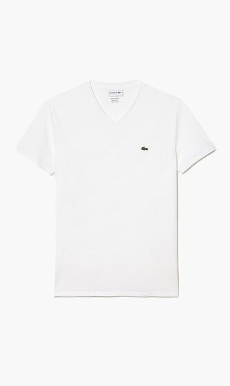 Lightweight Cotton Pima V Neck T-shirt