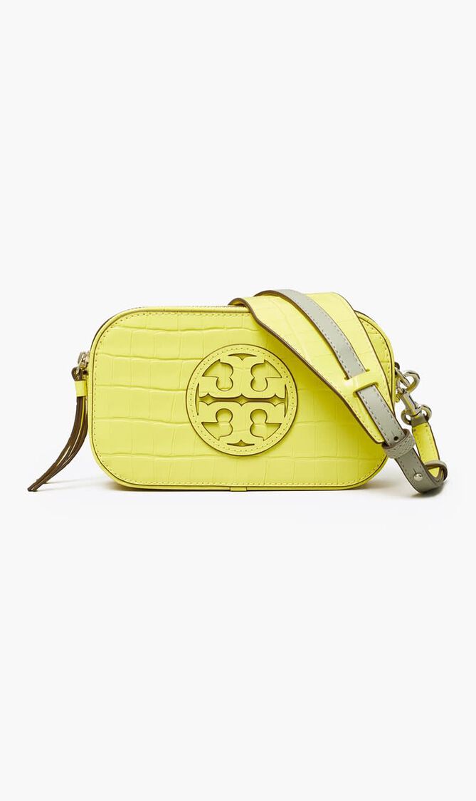 Mini Miller Croc-embossed Crossbody Bag