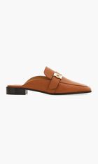 Hug Buckle Loafer Mule