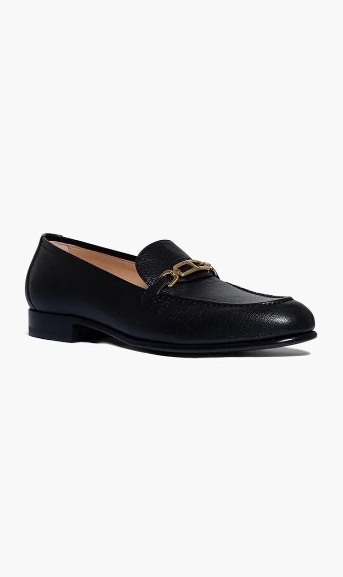 Grained Leather Loafers