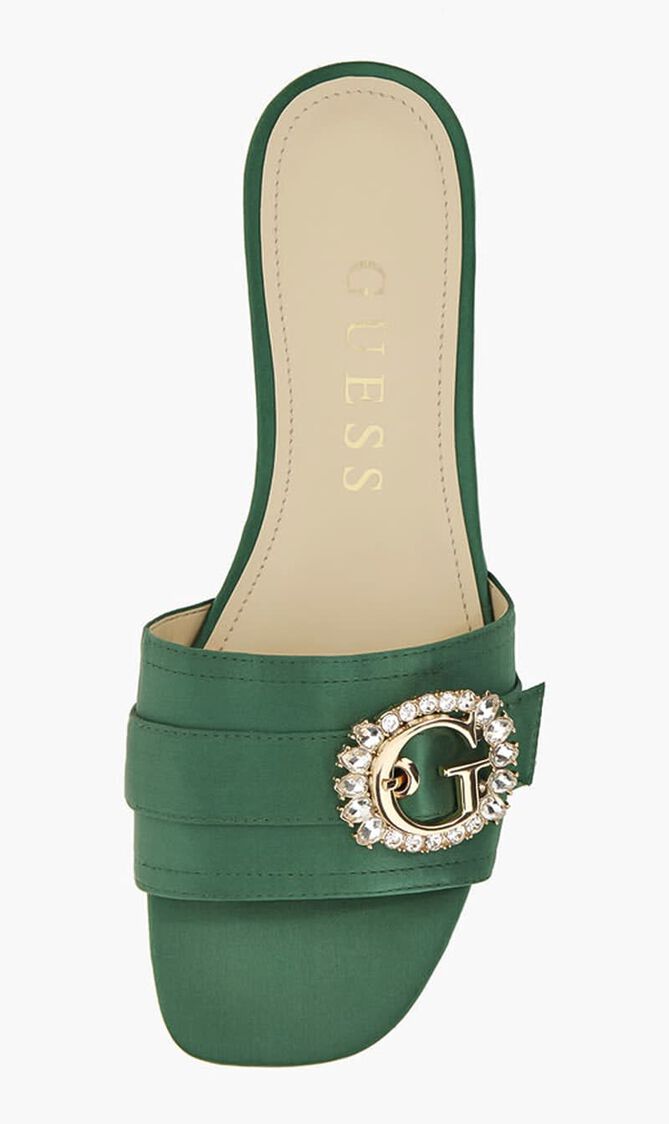 Ramadan Satin Buckle Flat Sandals