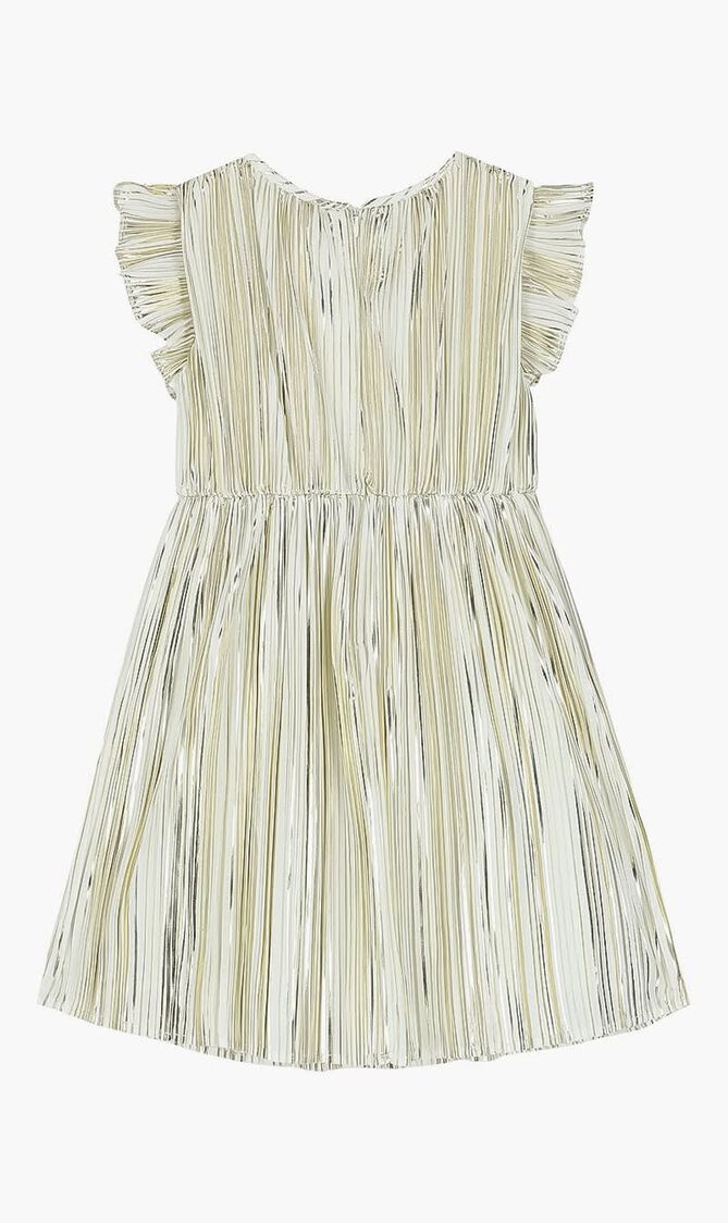 Logo Pleated Dress