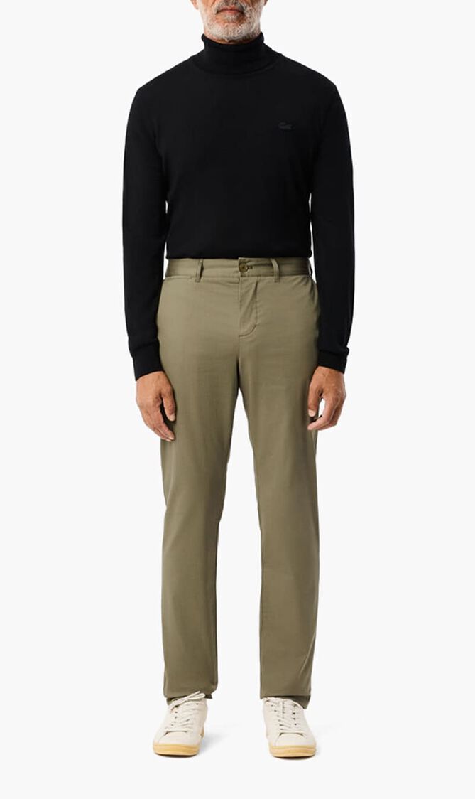 Slim Fit Stretch Cotton Chino Pants