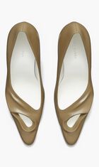 SCULPTED PEEP TOE PUMP 90MM