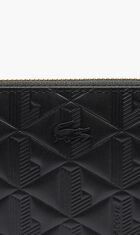 Maheki Zipped Embossed Leather Billfold