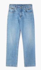 Falabella Chain Light Wash Cropped Jeans