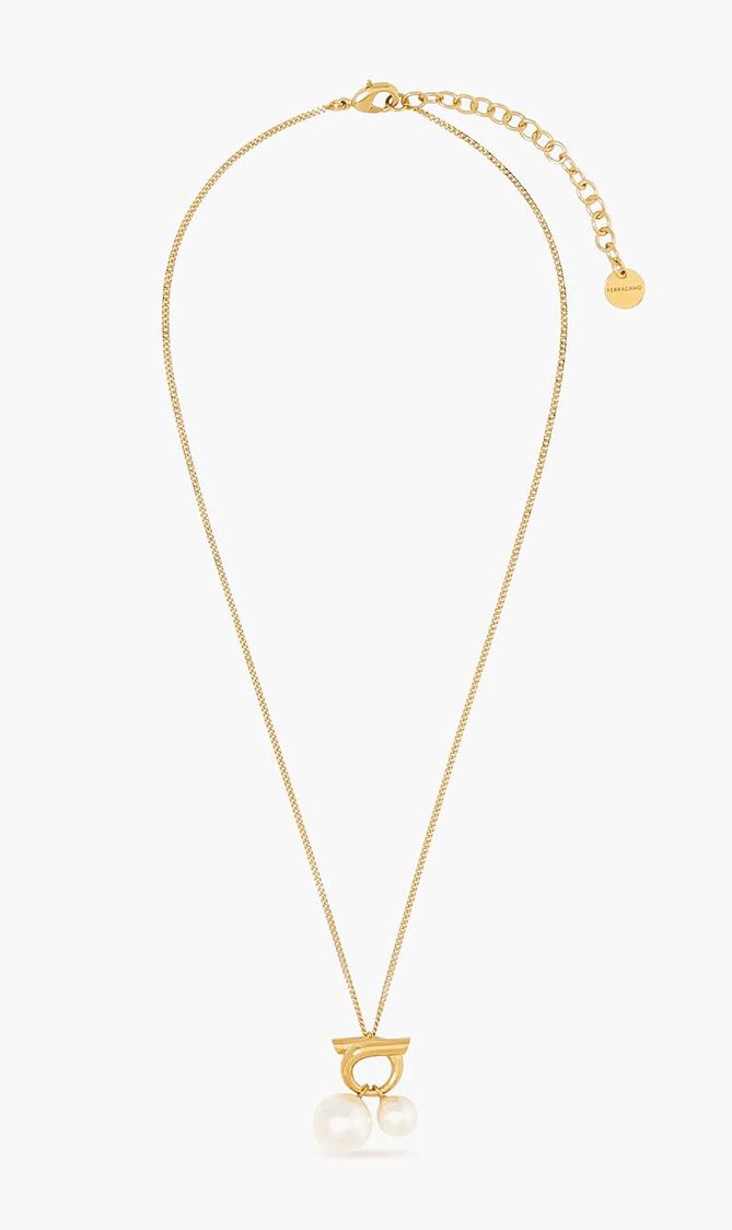 Double Pearl Necklace