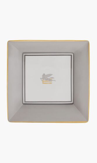 Pegaso Trinket Tray Square Small Grey