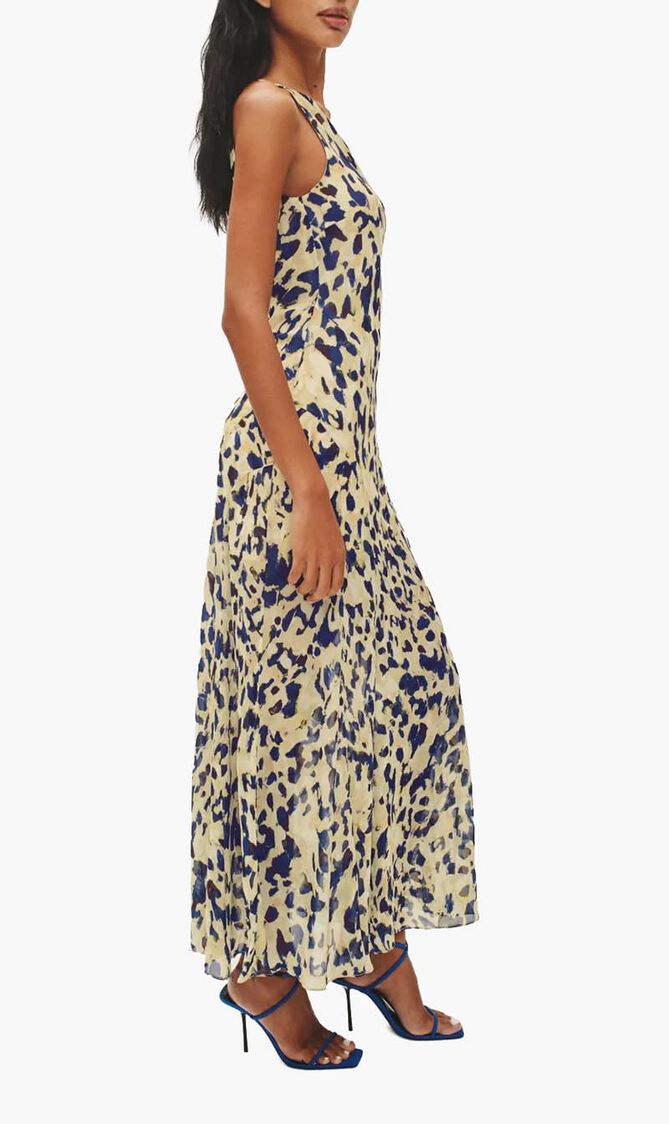 Asymmetric Panel Maxi Dress