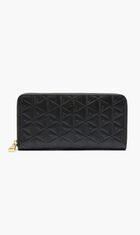 Maheki Zipped Embossed Leather Billfold