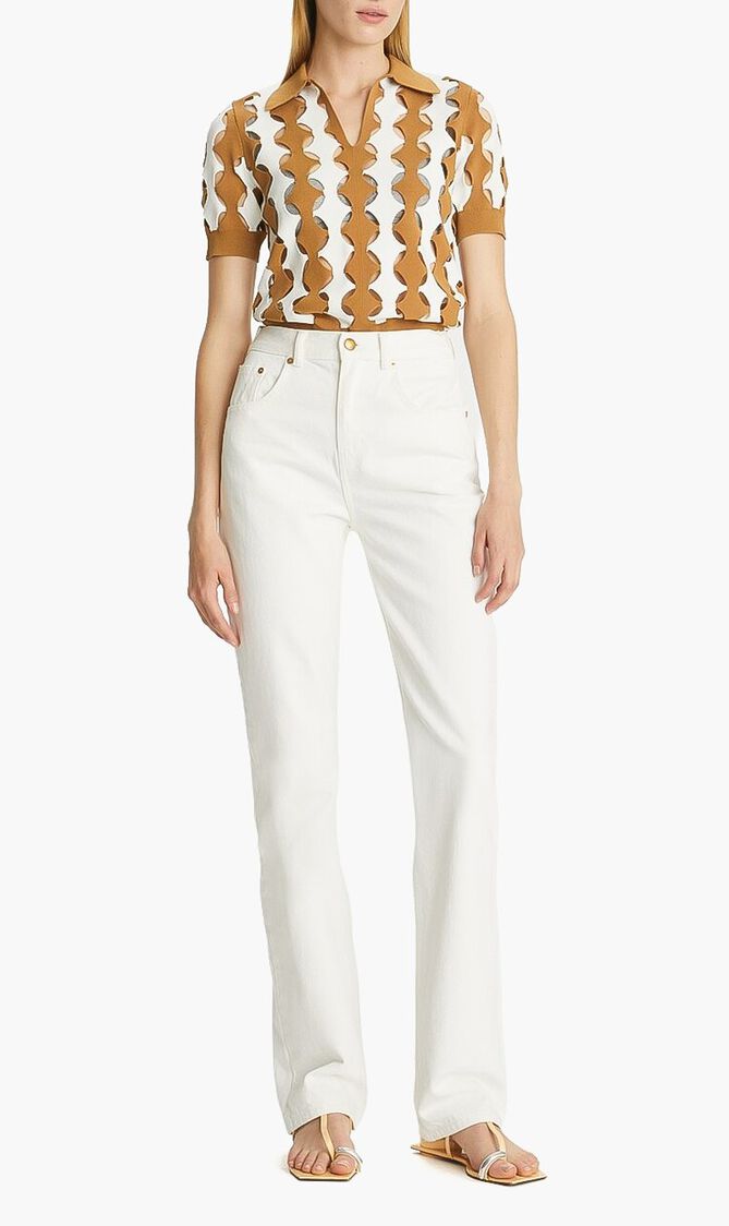 Mid-rise Slim Straight Jean