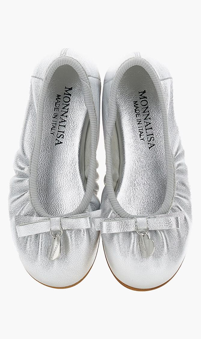 Laminated Leather Flats
