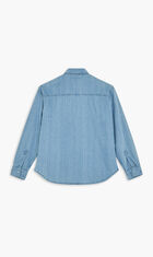 LSLV AOP LOGO DENIM SHIRT
