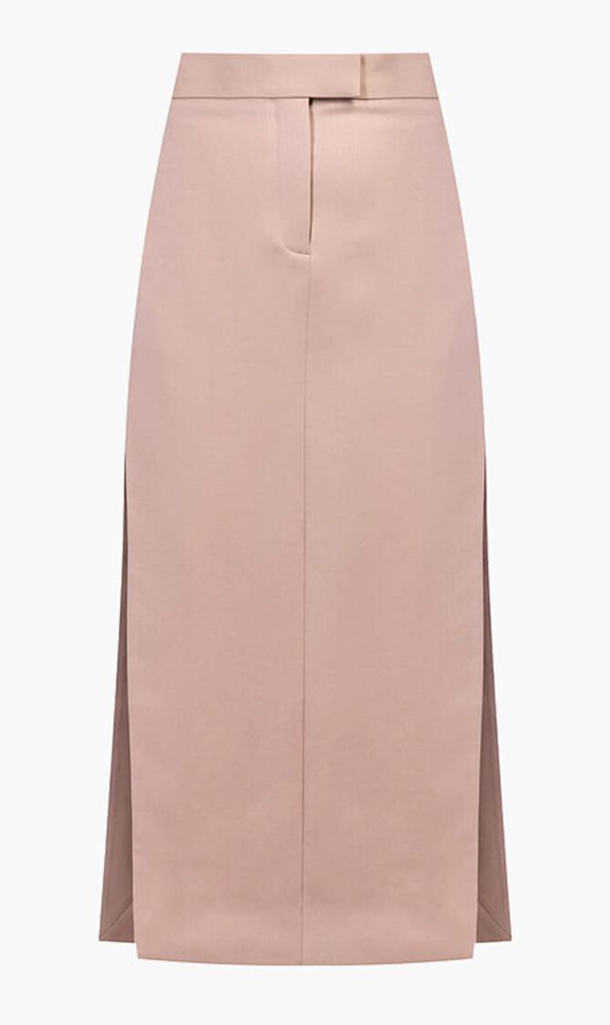MIDI SKIRT GABARDINE BEIGE