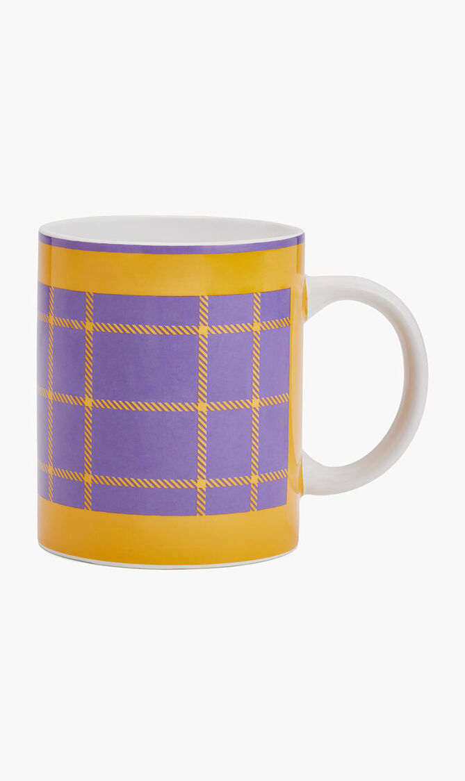 Tartan Mug Yellow