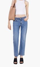 Falabella Chain Light Wash Cropped Jeans