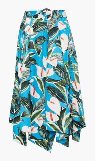Anthurium Garden Midi Skirt