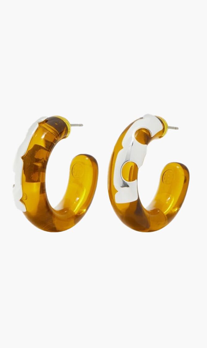 Resin Hoop Earrings