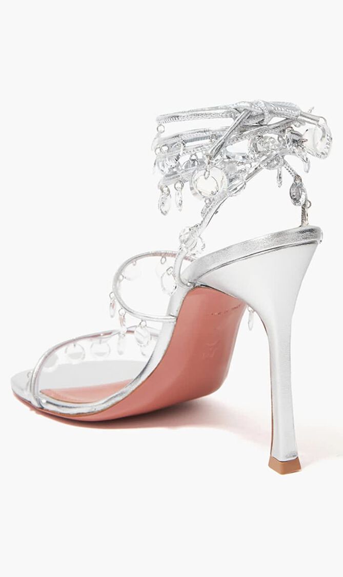Pendant Charms Lace Up Heels