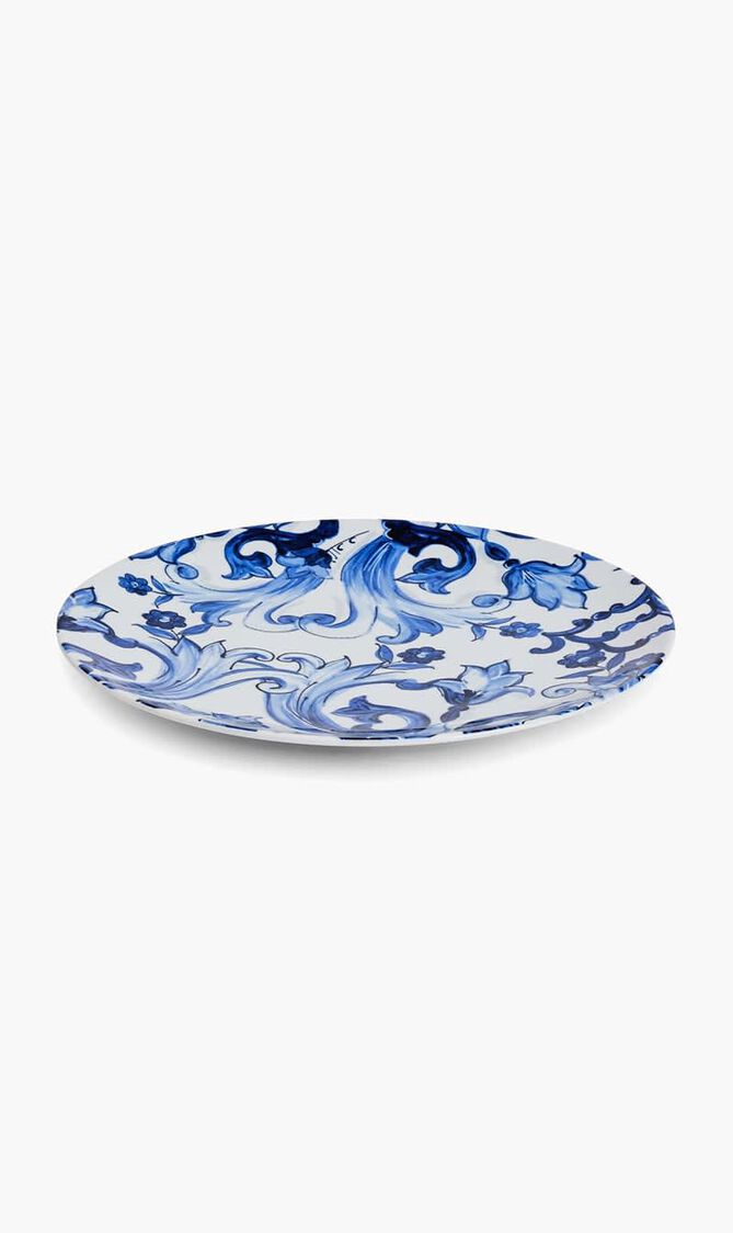 Blu Mediterraneo Fiore Piccolo Charger Plate Blue Round 31cm