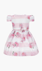 ABITO CON RIGHE E ROSE RA