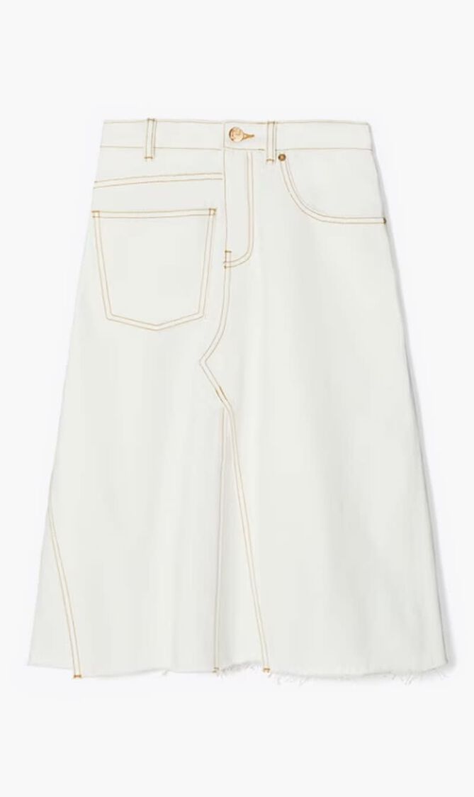 DENIM DECONSTRUCTED SKIRT