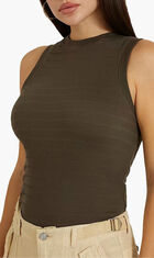 Denisa Striped Jersey Top