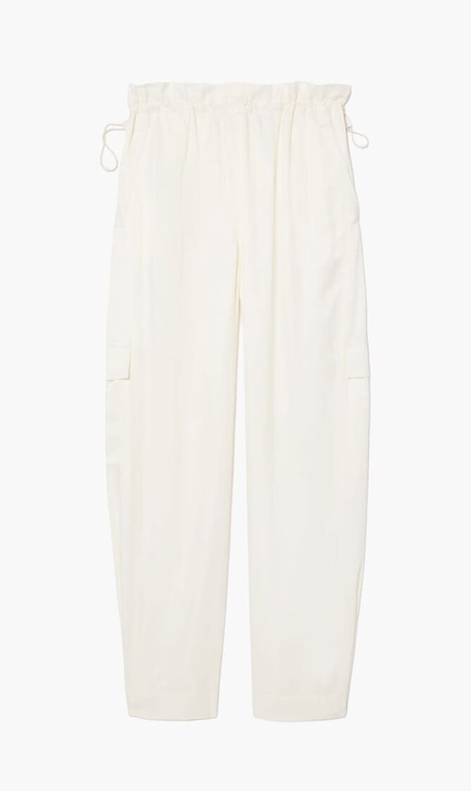 Oversized Satin Cargo Pants