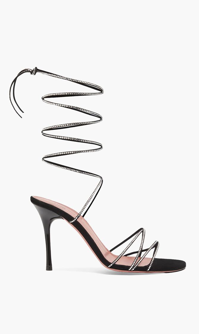 Lori Crystal Lace Up Sandals