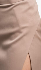 MIDI SKIRT GABARDINE BEIGE