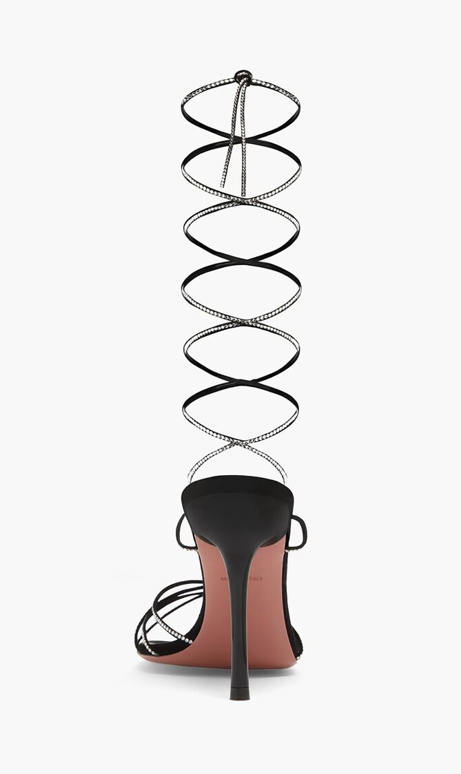 Lori Crystal Lace Up Sandals