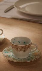 Coffee Cup  Saucer Blue Set Of 2